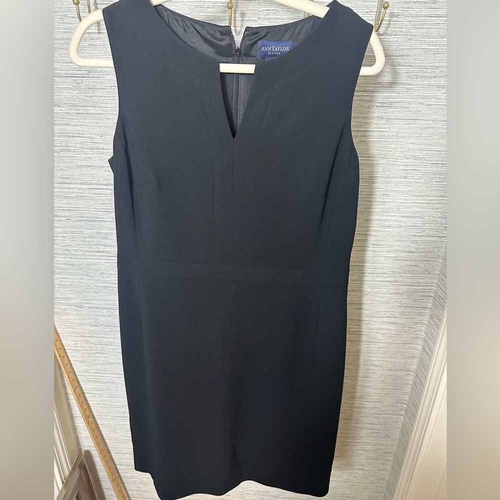 Anne Taylor black work dress